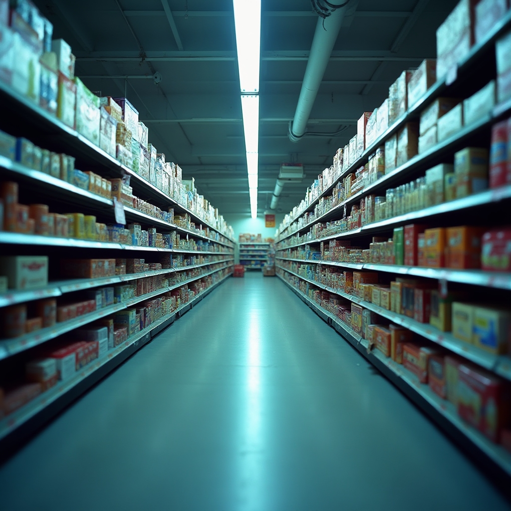 Detailansicht eines Supermarktregals aus Konsumpsychologie-Perspektive